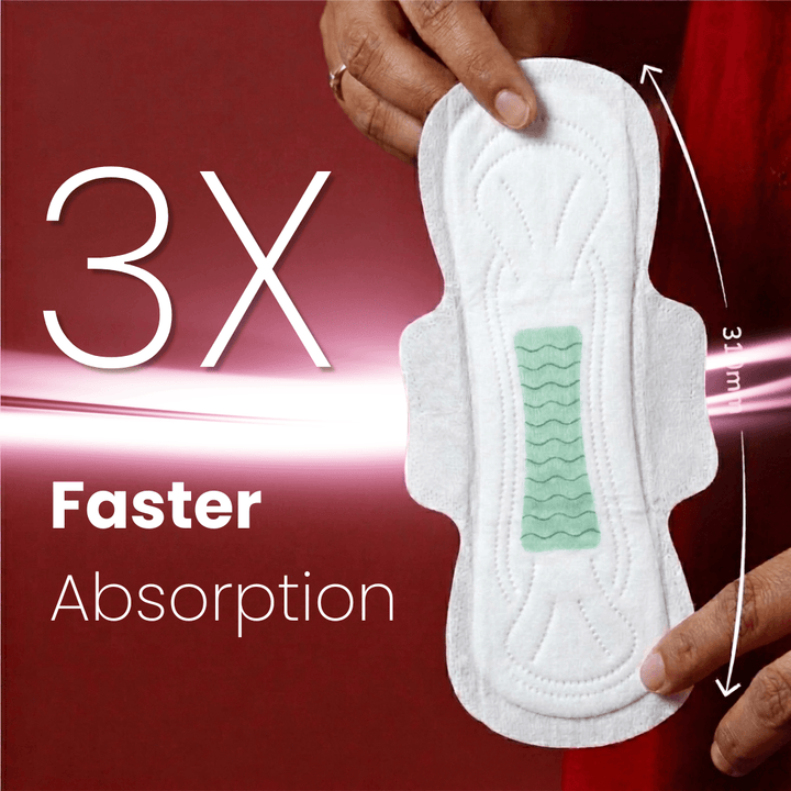 Wonderize Ultra Dry Anti Leak Sanitary Napkins for Women, 30 Pads