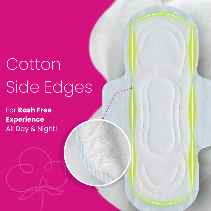 Wonderize Ultra Dry Anti Leak Sanitary Napkins for Women, 30 Pads